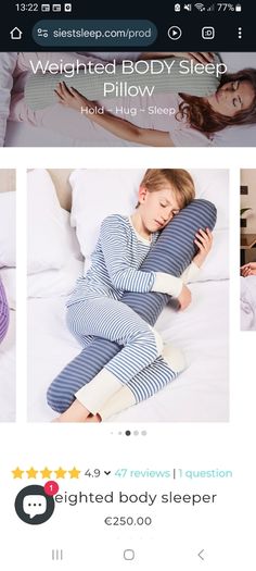 Kids weighted sleeping pillow