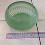 Vintage Green Glass Decorative Bowl Image 5