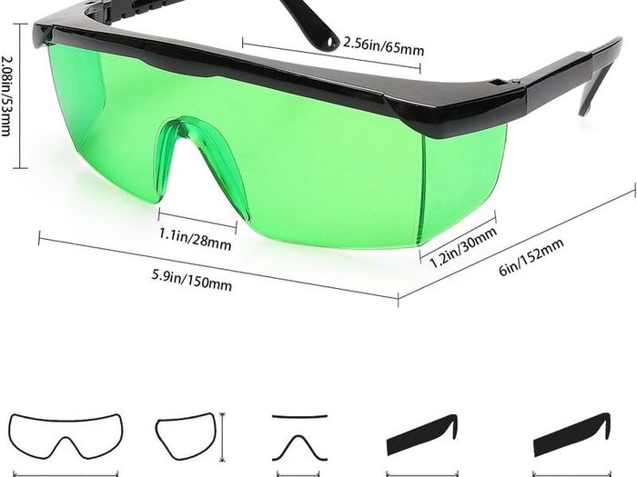 Huepar Green Laser protective glasses
