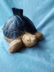Turtle Door Stop, shoe cleaner. Lifesize and heavy