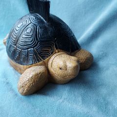 Turtle Door Stop, shoe cleaner. Lifesize and heavy