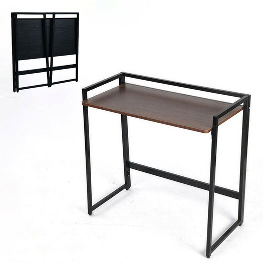 _Foldable Writing Computer Desk Modern Sturdy Office Desk, 100cm