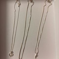 3 Newbridge silver necklaces