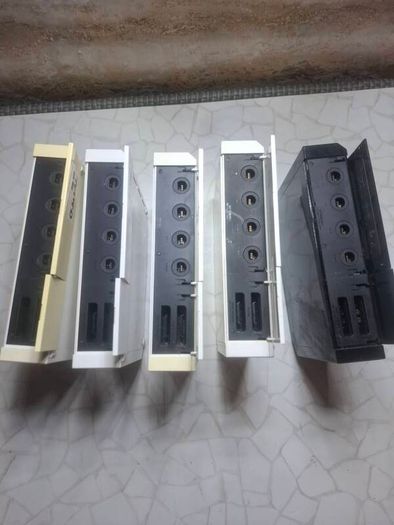 5 Nintendo Wii  Video Game Consoles Black  White Bundle  Tested  Working Cables
