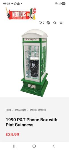 Guinness phone box