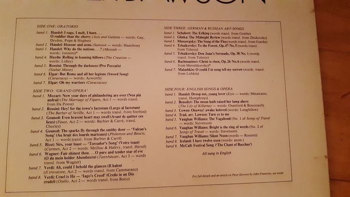 Peter Dawson Vinyl Record LP Collection