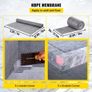 Shower Curb Kit, 48"x48" Watertight Shower Curb Overlay with 4\" PVC Central Bonding Flange, 4\" Stainless Steel Grate Image 4