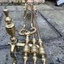 Antique Brass Fire tool set Image 4