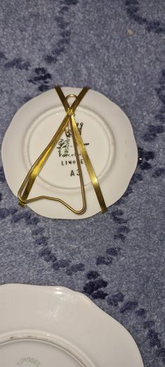 2 Miniature Limoges Plates