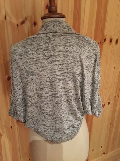 Grey/Black Bat-wing Cardigan
