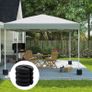 Sand Fillable Set of 4 PCs Gazebo Tent Leg Weights, Marquee Party Tent Canopy Accessory Image 3