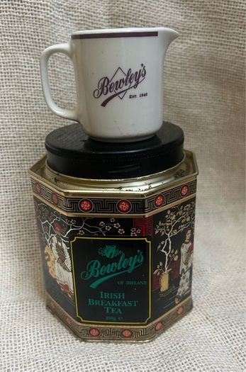 Dublin advertising  Tea Caddy and Jug