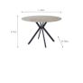 Modern Alex Round Dining Table for Sale Image 5