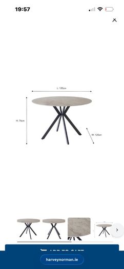 Modern Alex Round Dining Table for Sale