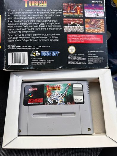 Super Nintendo retro console + games Mario snes