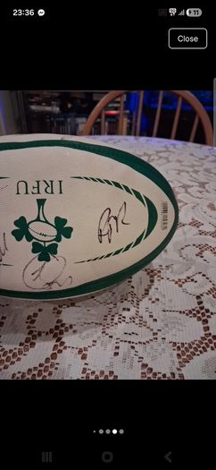 Signed ireland Gilbert rugby ball