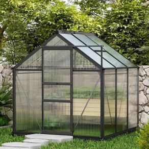 Large Walk-In Polycarbonate Greenhouse 6 x 6ft