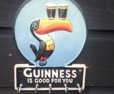 Guinness  key ring  holder