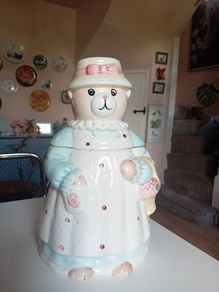 Mamma Bear Ceramic Biscuit Jar