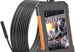 Endoscope Camera 1080P HD 4.3'' Screen Professional Dual Lens Inspection Camera Handheld IP67 Snake Camera with 8 LED 32GB Card