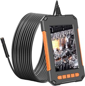 Endoscope Camera 1080P HD 4.3'' Screen Professional Dual Lens Inspection Camera Handheld IP67 Snake Camera with 8 LED 32GB Card