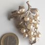 Vintage grape cluster statement brooch pin 20g Image 2