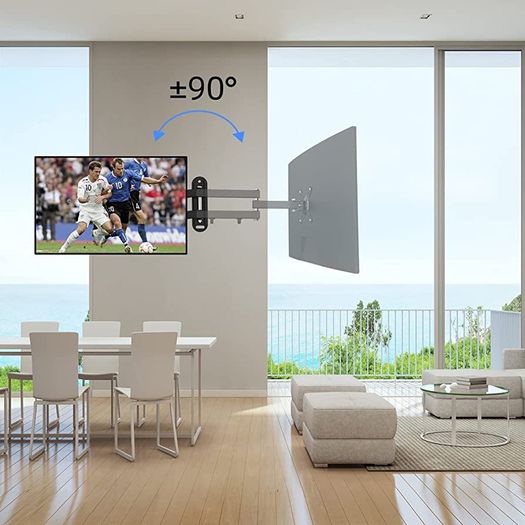 TV Wall Bracket Mount Swivel and Tilt for Most 15"-32" LED, LCD, OLED Flat Screen TVs and Monitors with VESA 75x75-100x100mm up to 13kg Full Motion Monitor Wall Bracket (FREE POSTAGE)