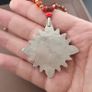 Antique Style Brass & Lapislazuli,Coral,Turqouise Pendant with Carnelian Beads Necklace Image 7