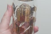 6 Slim Vintage Glasses