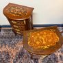 FLASH SALE ! Was 450 now 380 ! Nice Pair of Marquetry Inlay Bedside Lockers / Nightstands Image 4