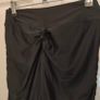 Black Ruched Bum Shiny Leggings with Orange details, size S Image 6
