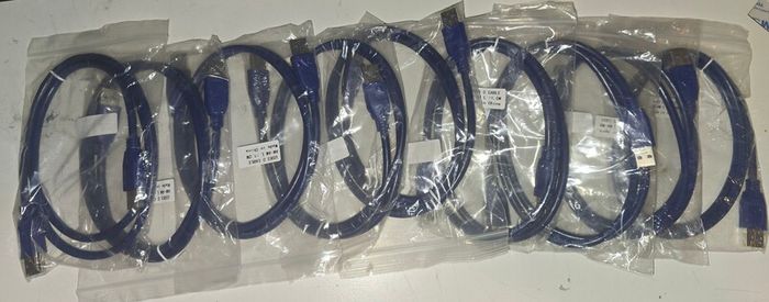 7x USB 3.0 type A Male to B Male 1m