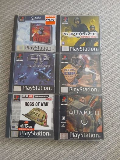 6 Original PlayStation 1 Games  Complete with Manuals   E30 Each