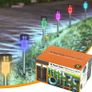 Garden Solar Lights Outdoor, 12 Pack Solar Powered Garden Lights with Upgraded Solar Panel, Solar Stake Lights for Walkway, Patio, Yard, Lawn, Driveway, IP65 Waterproof MULTIPLE COLOURS AVAILABLE, SEE PHOTOS (FREE POSTAGE) Image 2