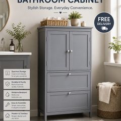 Bathroom cabinet with 2 doors and 2 drawers