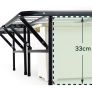 Folding Guest Bed Frame King 150 x 200 cm Space Saving with Underbed Storage Image 2