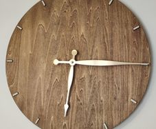 minimalist wall Clock 3D laser cut hand made