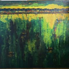 Original oil painting on canvas - signed
