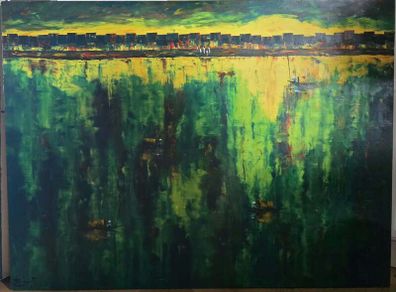Original oil painting on canvas - signed
