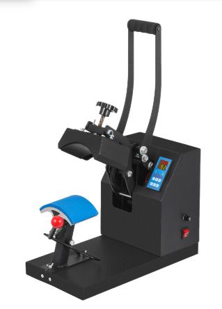 BRAND NEW Heat Press 6x3.75Inch Curved Element Hat Press Clamshell Design for Hats Rigid Steel Frame