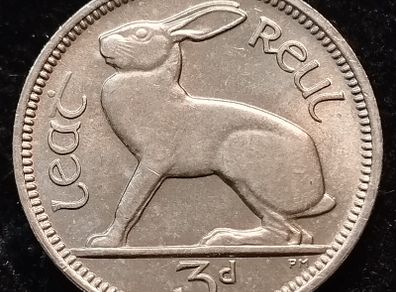 Ireland - 1968 - 3 Pence - UNC - KM.12a - [2072]