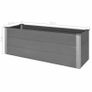 Garden Raised Bed WPC 150x50x54 cm Grey Image 9