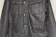 Pepe Jeans Jackdaw Jacket Olive Mens L Coated Utility Field Coat Padded