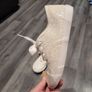 Girls White Communion Sparkle runners Image 2