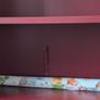 2 x Burgundy Ikea Billy & Oxberg Bookcases Image 3