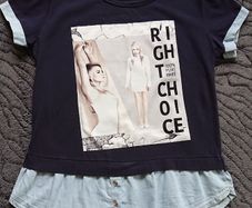 Navy New Collection Top. Size 10