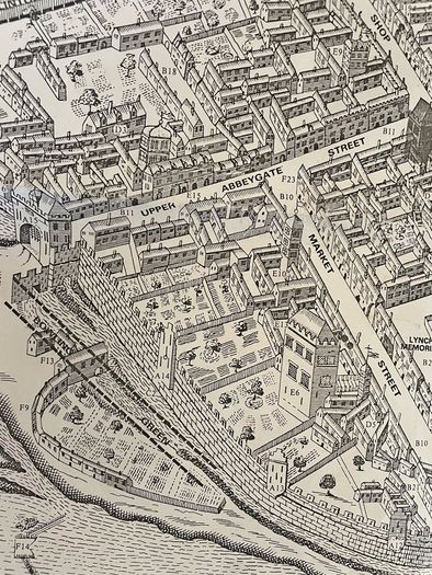 Facsimile reproduction of 19th century Galway map