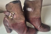 Ecco brown suede ankle boots size 7
