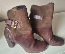 Ecco brown suede ankle boots size 7