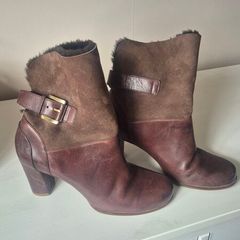 Ecco brown suede ankle boots size 7